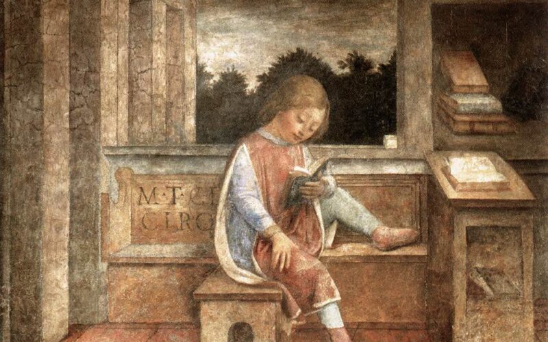 Fanciullo che legge Cicerone | Vincenzo Foppa