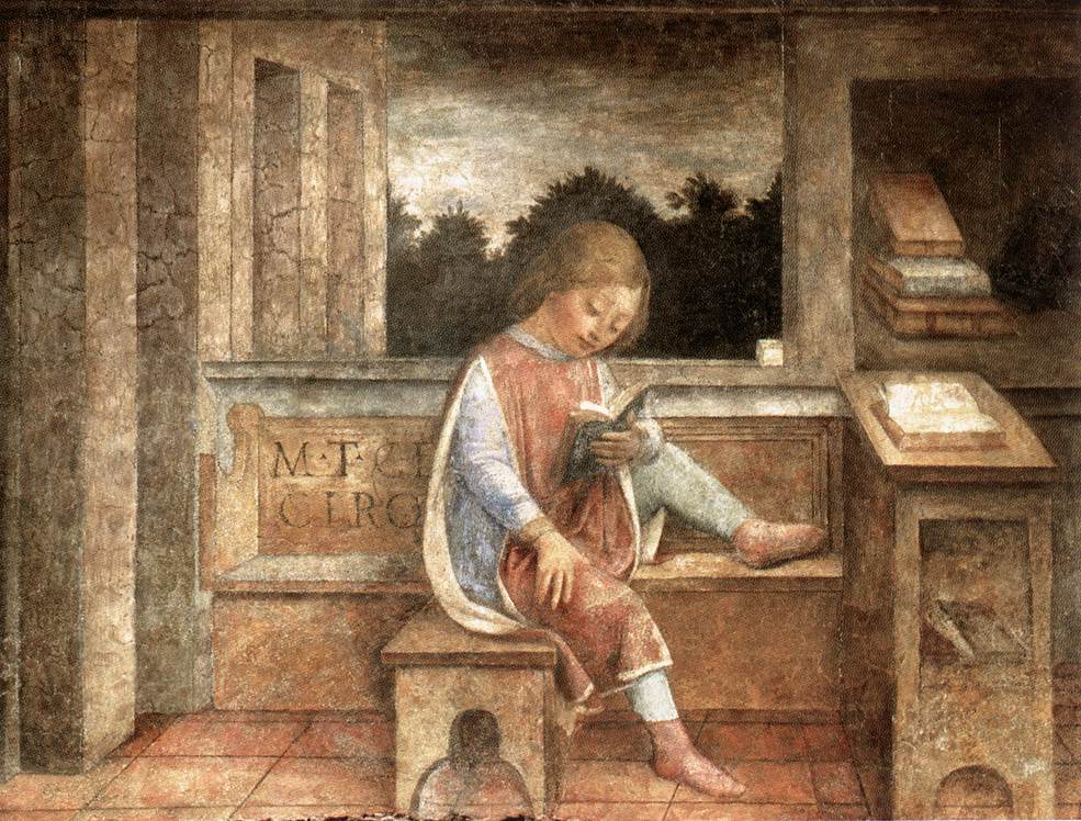 Fanciullo che legge Cicerone di Vincenzo Foppa