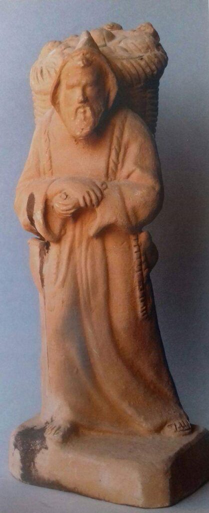 Ceramiche di Seminara - Carmelo Mangione - u monacu chi fui - statuetta in ceramica