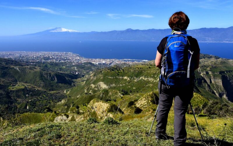 panorama reggio calabria etna sentiero dell'aspromare costa viola