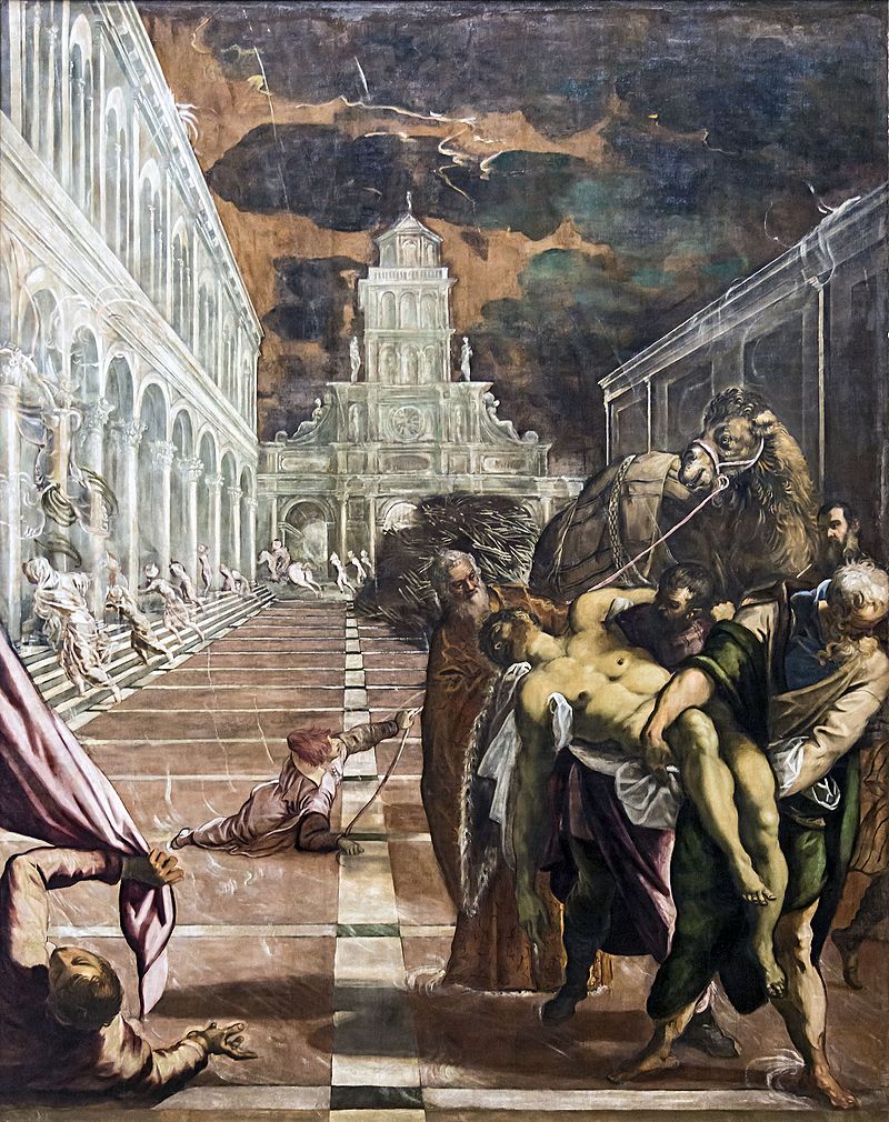 Dipinto del Trafugamento del corpo di san marco, autore Jacopo Tintoretto