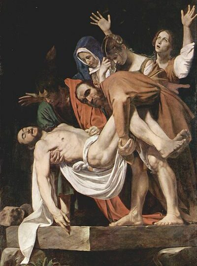 Deposizione di Gesù Cristo nel sepolcro, di Michelangelo Merisi detto il Caravaggio