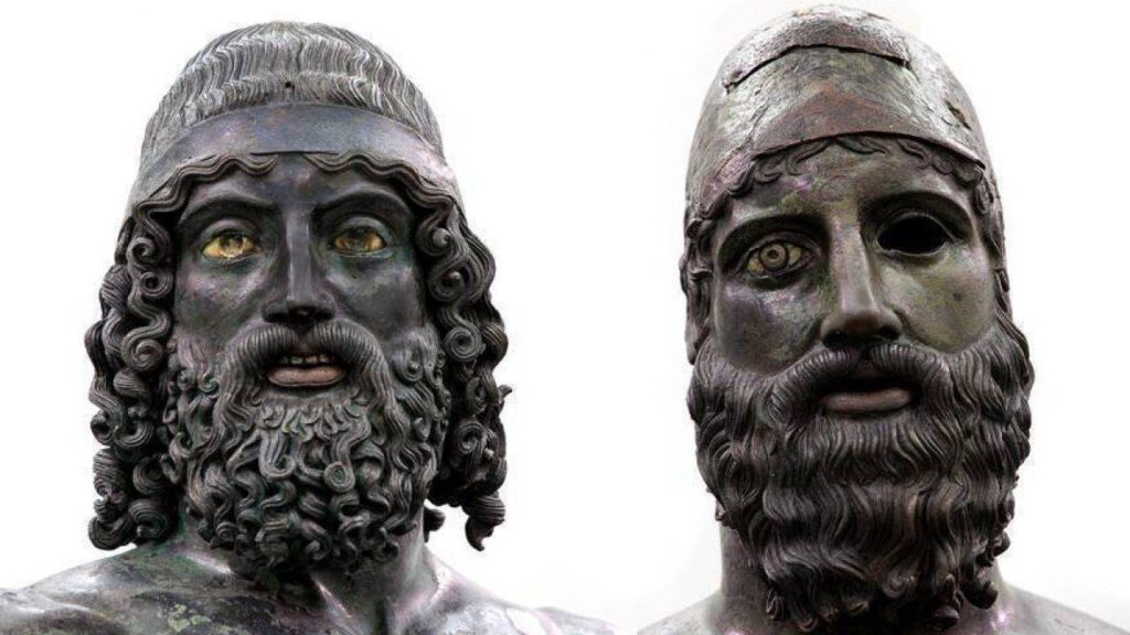 I Bronzi di Riace sono custoditi all'interno del Museo archeologico di Reggio Calabria